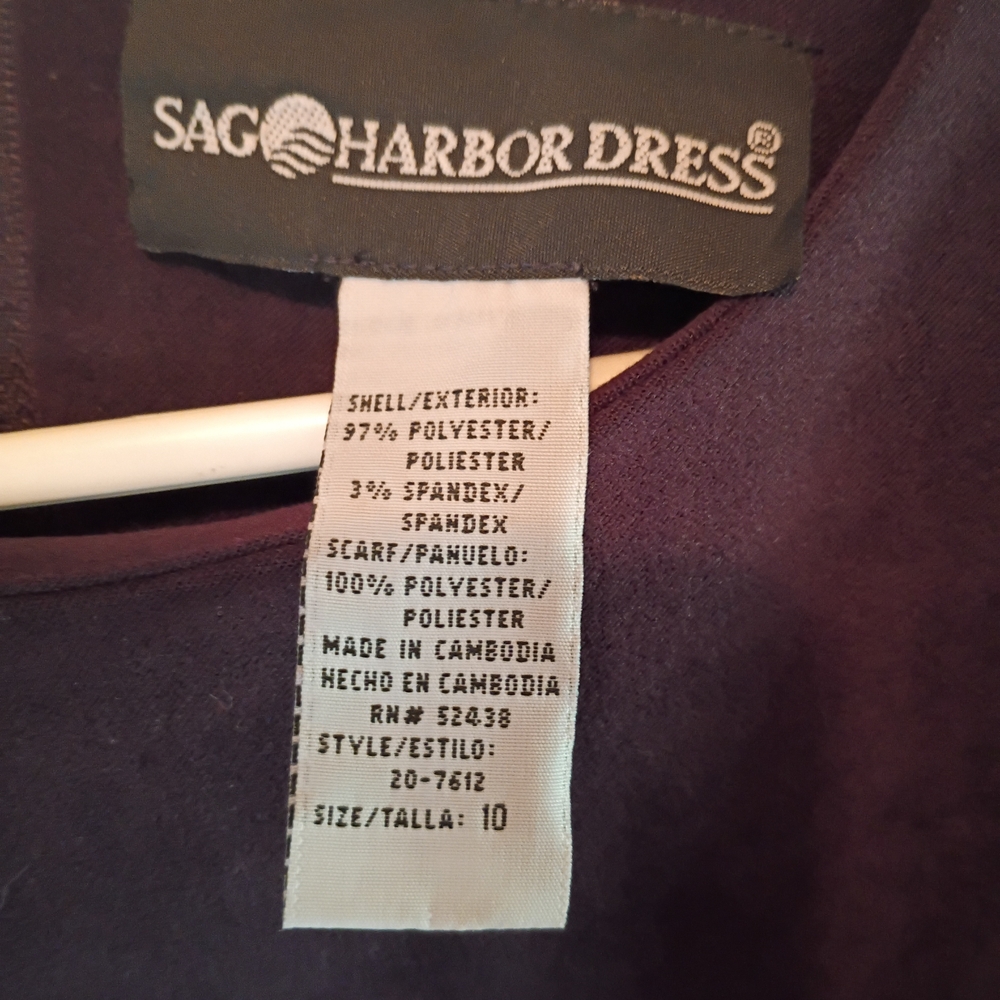 Sag Harbor Deep Purple Midi Dress - Picture 6 of 10